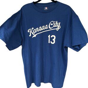 !! SOLD !! Kansas‎ City Royals Salvador Perez #13 Shirt XL Blue MLB